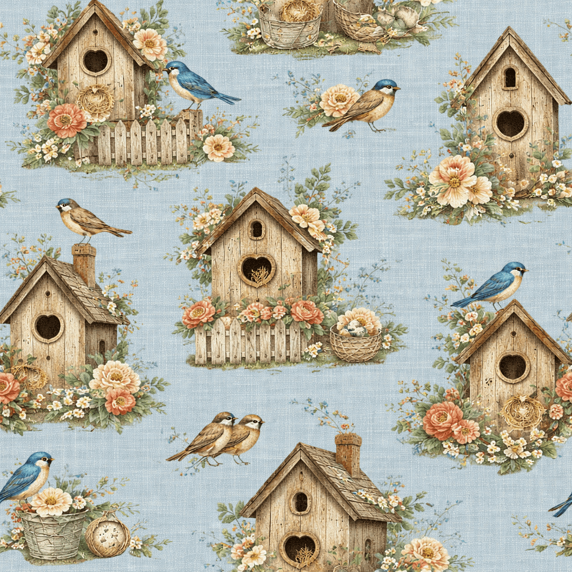 Songbirds Fabric Bundle - Easy Piecy Quilts