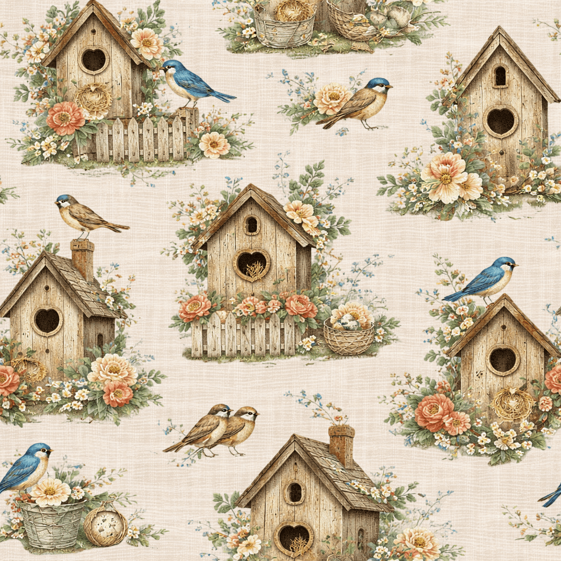 Songbirds Fabric Collection - Yardage - Easy Piecy Quilts