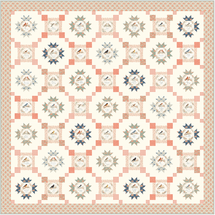 Songbirds & Scripture Quilt Kit - Easy Piecy Quilts