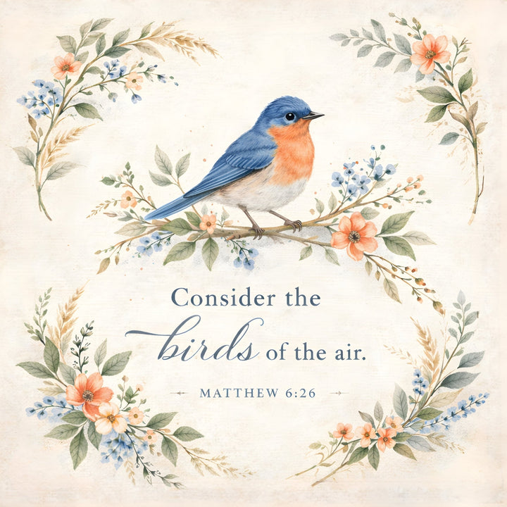 Songbirds & Scriptures Fabric Panel - Easy Piecy Quilts