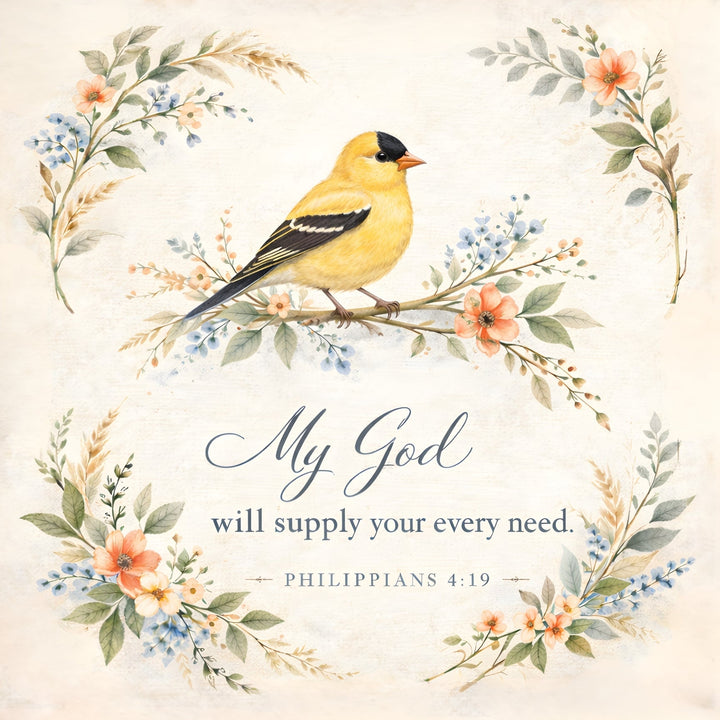 Songbirds & Scriptures Fabric Panel - Easy Piecy Quilts