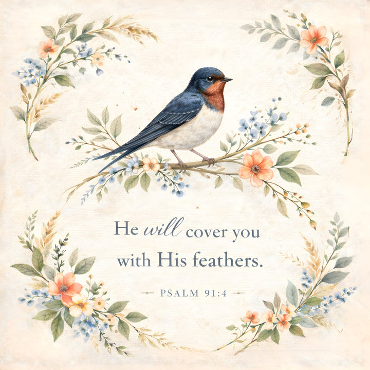 Songbirds & Scriptures Fabric Panel - Easy Piecy Quilts