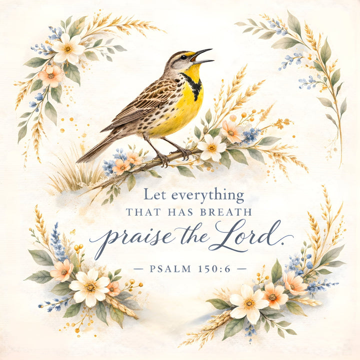 Songbirds & Scriptures Fabric Panel - Easy Piecy Quilts