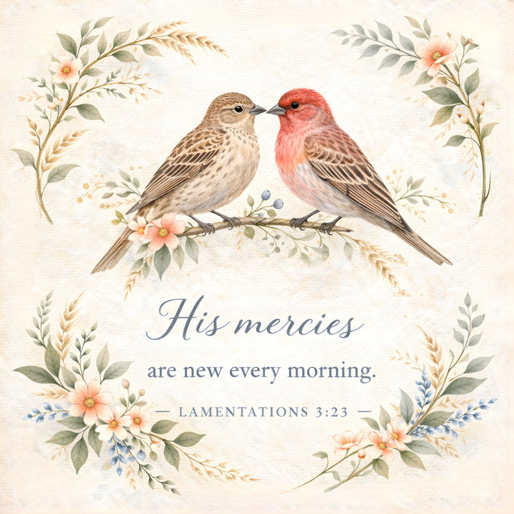 Songbirds & Scriptures Fabric Panel - Easy Piecy Quilts