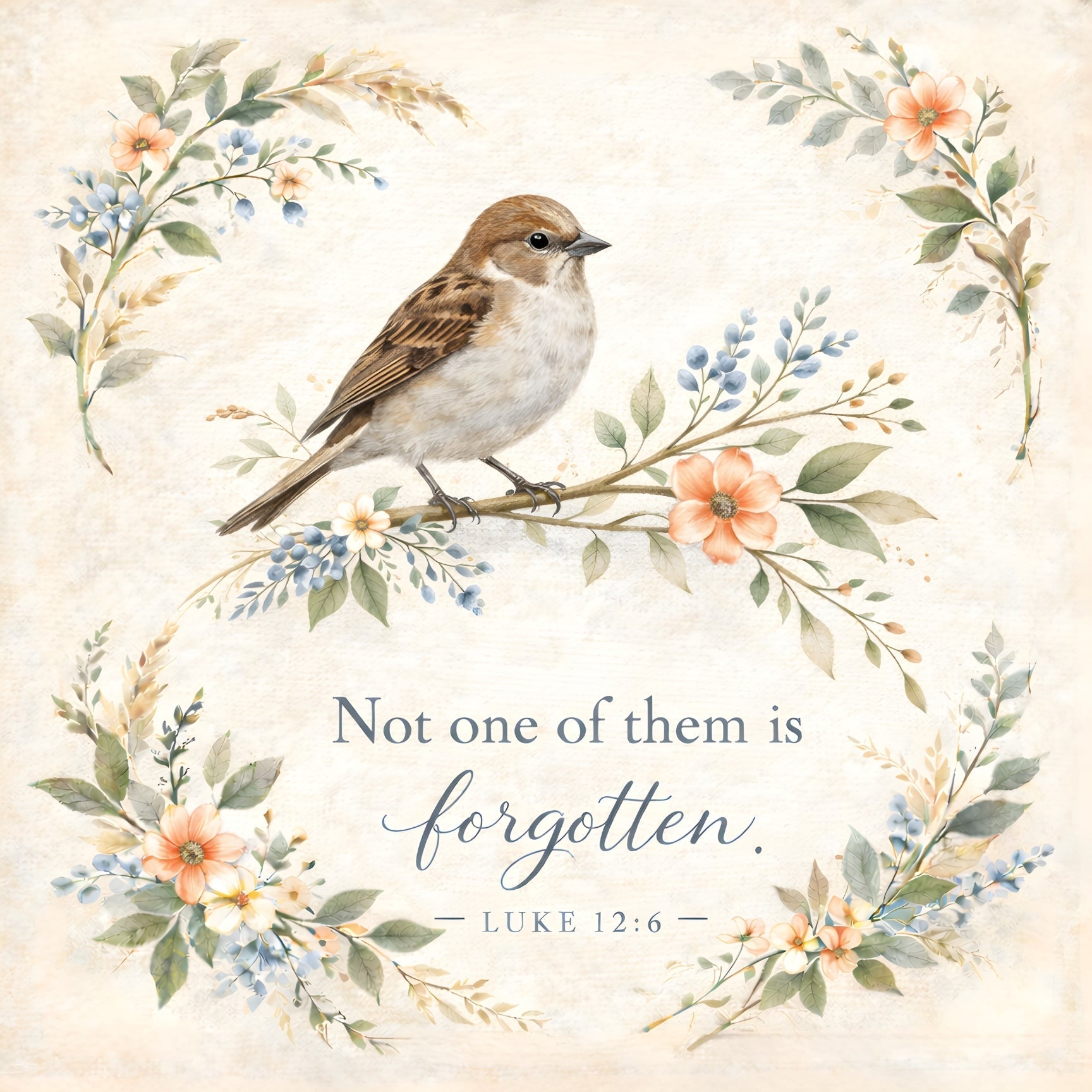 Songbirds & Scriptures Fabric Panel - Easy Piecy Quilts