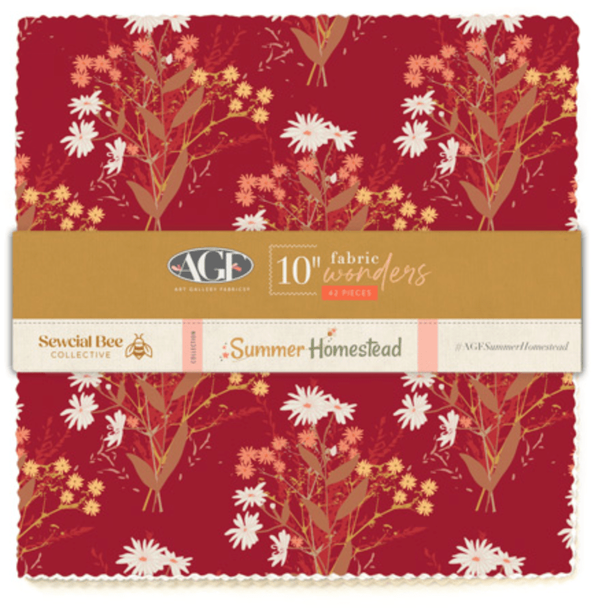 Summer Homestead Collection, 10" Squares - Easy Piecy Quilts