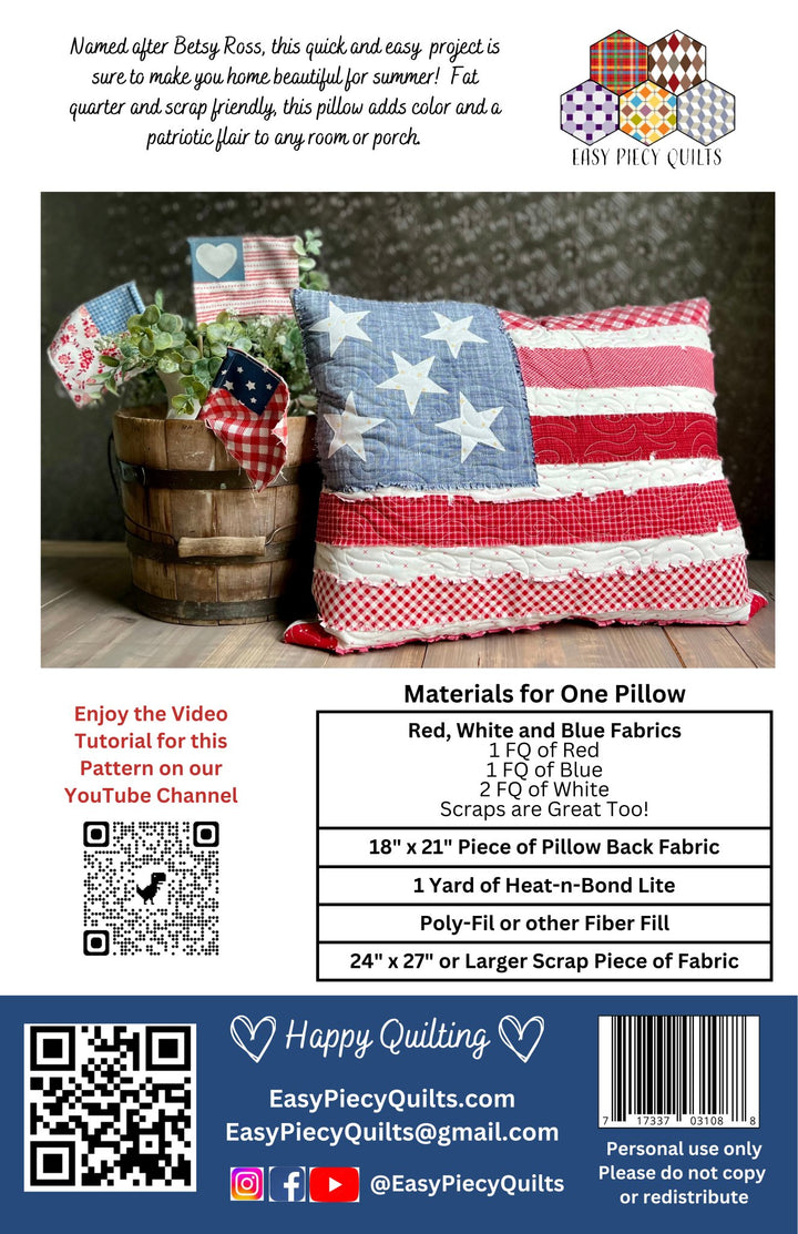 Summer Pattern Set + Flags - Easy Piecy Quilts