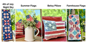 Summer Pattern Set + Flags - Easy Piecy Quilts