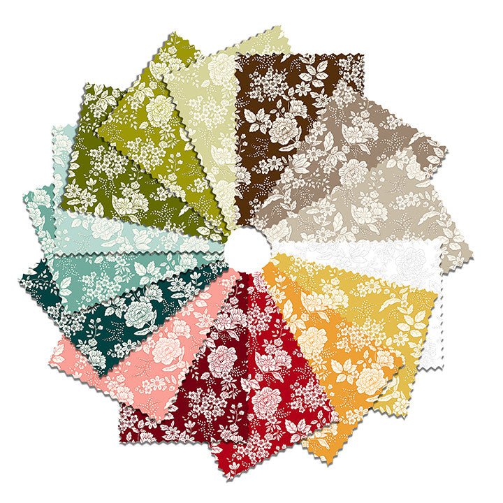 Tranquility, 15 FQ Bundle - Easy Piecy Quilts