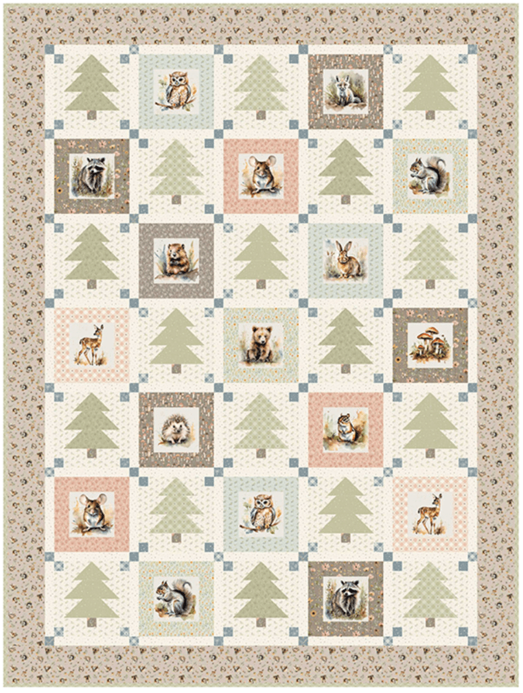 Wildwood Whimsy Forrest Quilt Pattern - Easy Piecy Quilts