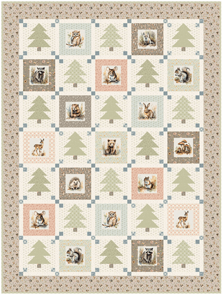 Wildwood Whimsy Forrest Quilt Pattern - Easy Piecy Quilts