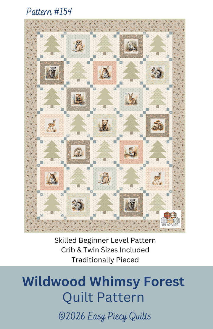 Wildwood Whimsy Forrest Quilt Pattern - Easy Piecy Quilts