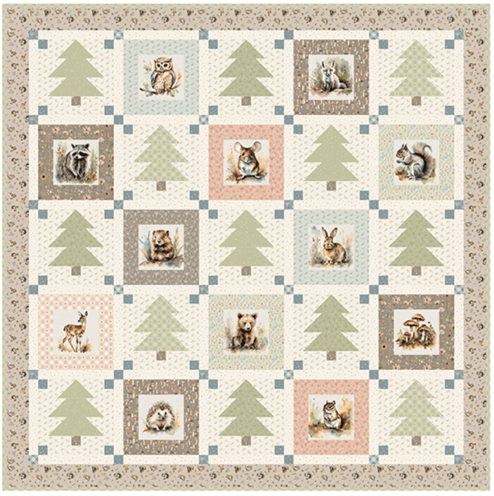 Wildwood Whimsy Forrest Quilt Pattern - Easy Piecy Quilts