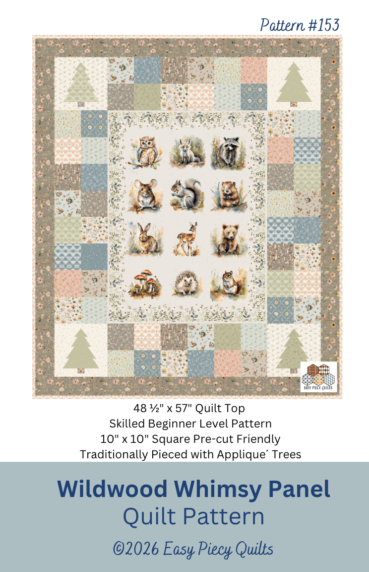 Wildwood Whimsy Panel Quilt Pattern - Easy Piecy Quilts