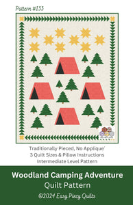 Woodland Camping Adventure Quilt Kit - Easy Piecy Quilts