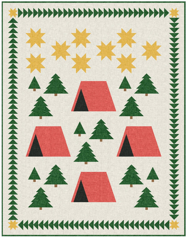 Woodland Camping Adventure Quilt Pattern - Easy Piecy Quilts
