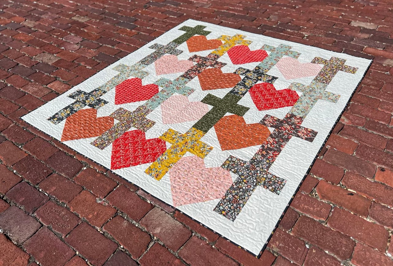 Yes He Loves Me Quilt Pattern - Easy Piecy Quilts