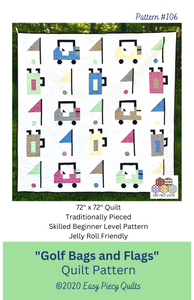 Golf Quilt Pattern - PRINT PAPER VERSION