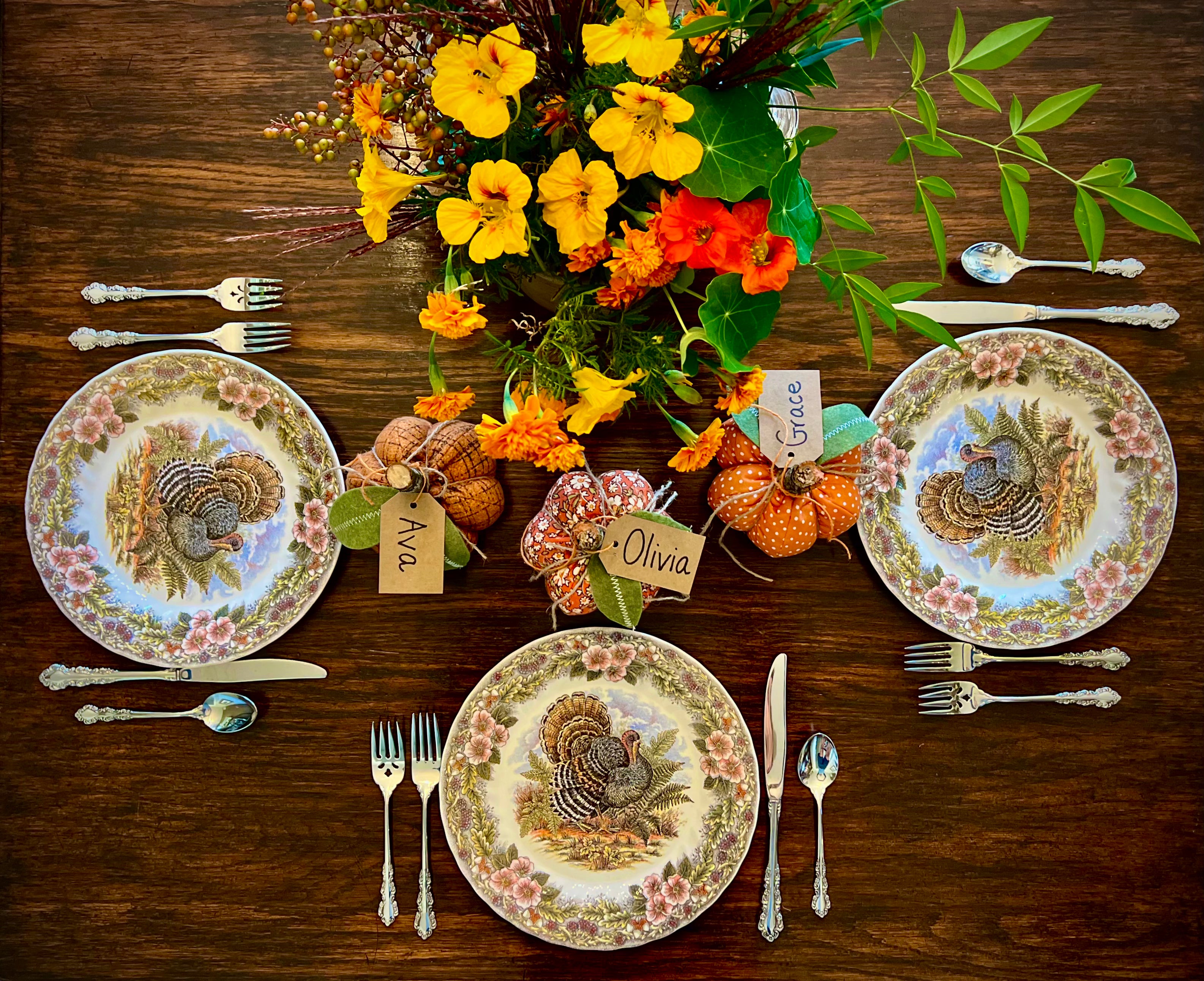 Quilted Pumpkins and Topiary Pattern