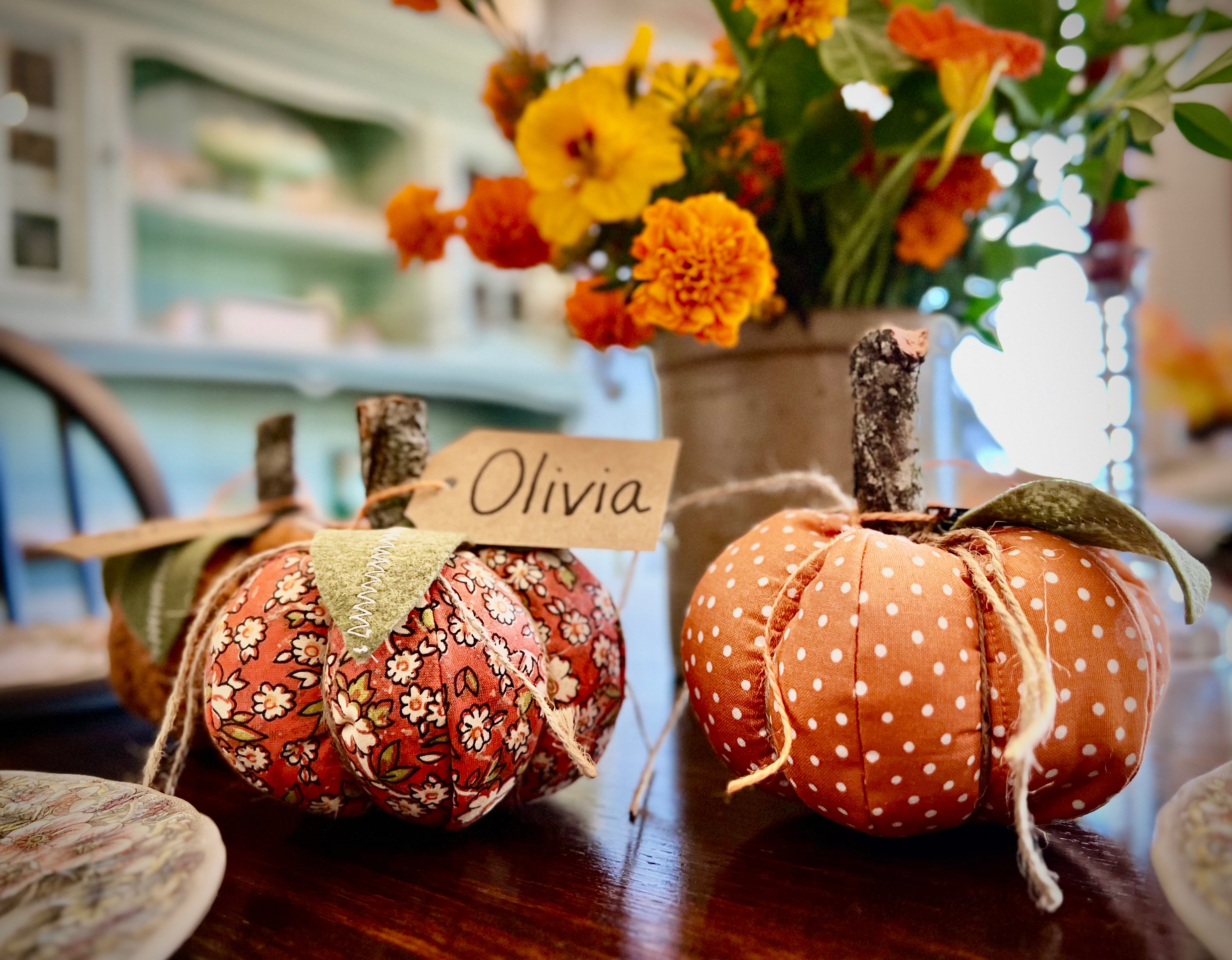 Quilted Pumpkins and Topiary Pattern