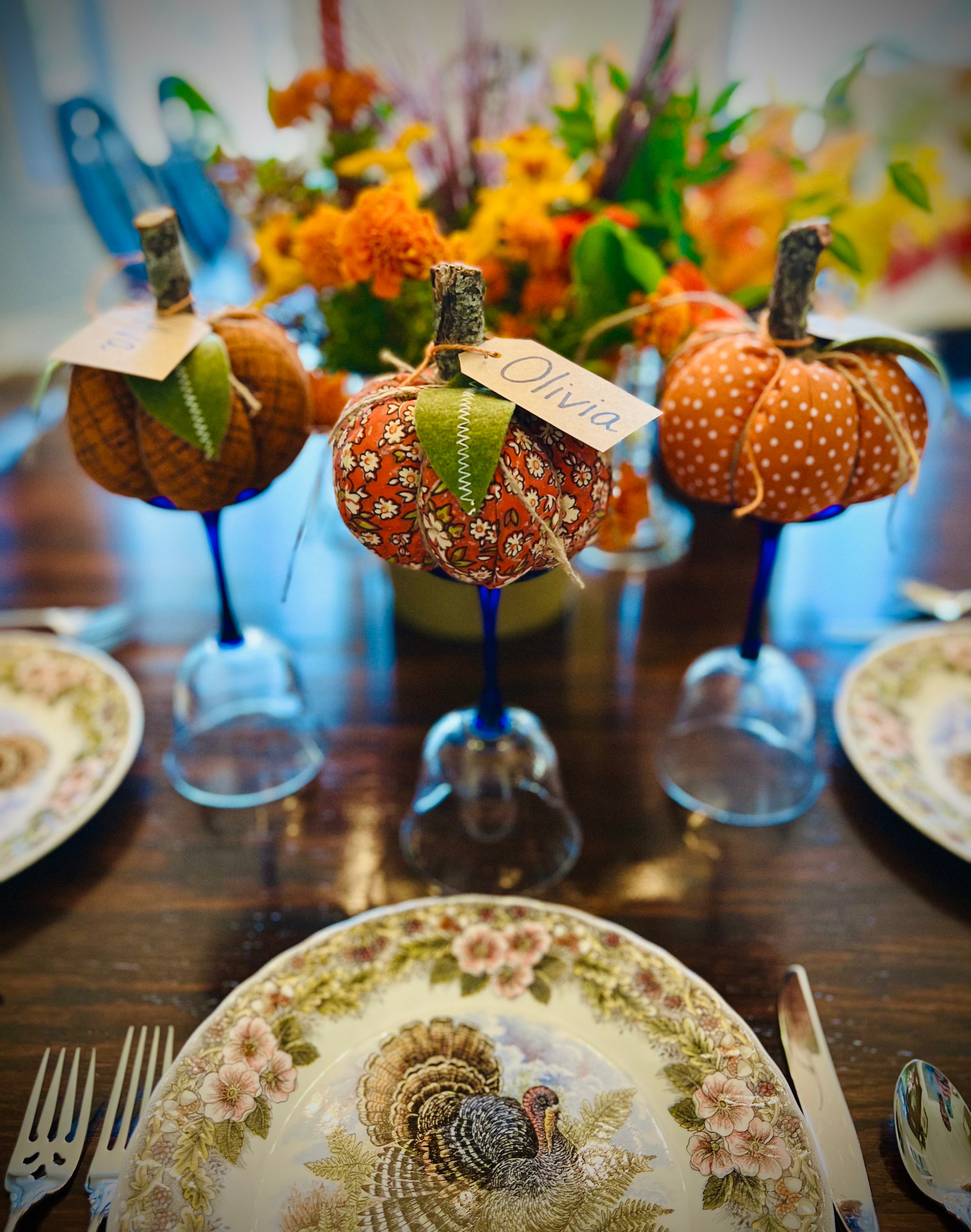 Quilted Pumpkins and Topiary Pattern