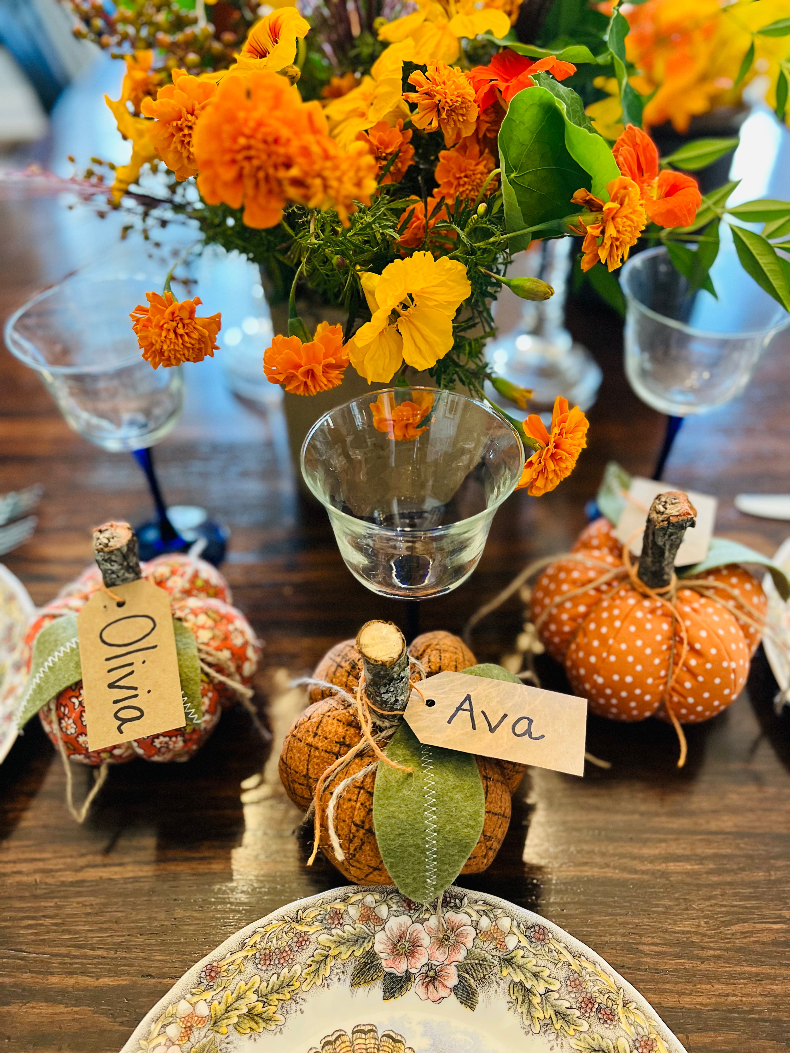 Quilted Pumpkins and Topiary Pattern