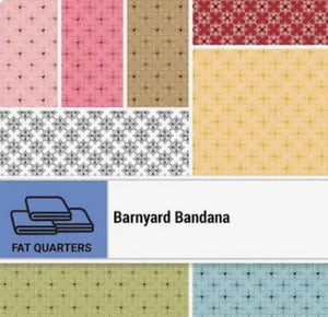 Barnyard Bandana 8 Fat Quarter Bundle by Poppie Cotton Fabrics