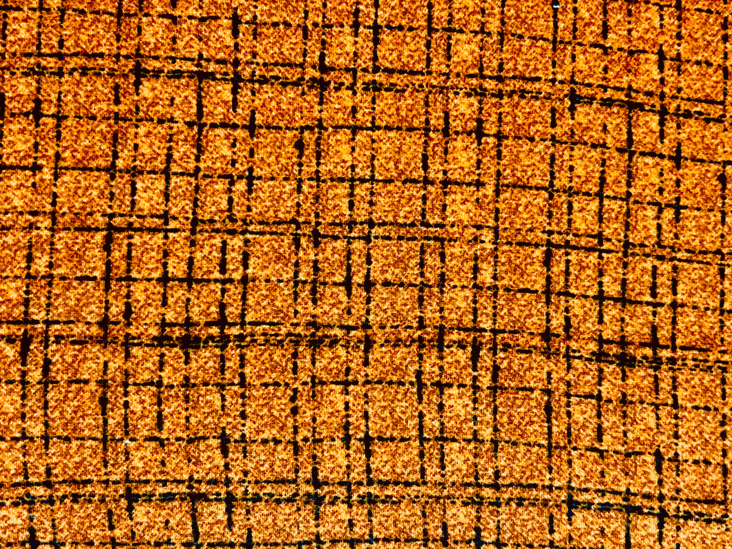 Fall Black and Orange Soft Flannel Fabric
