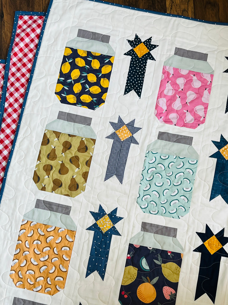 Blue Ribbon Preserves Quilt Pattern
